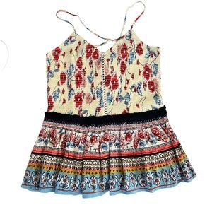 NWT Patrons of Peace Smocked Tank